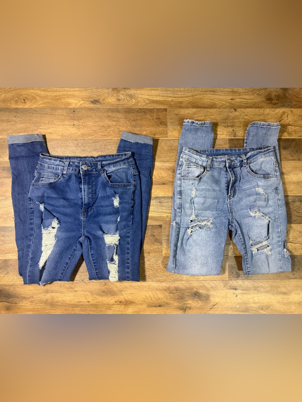High Rise Distressed Skinny Jeans Bundle Size 6
